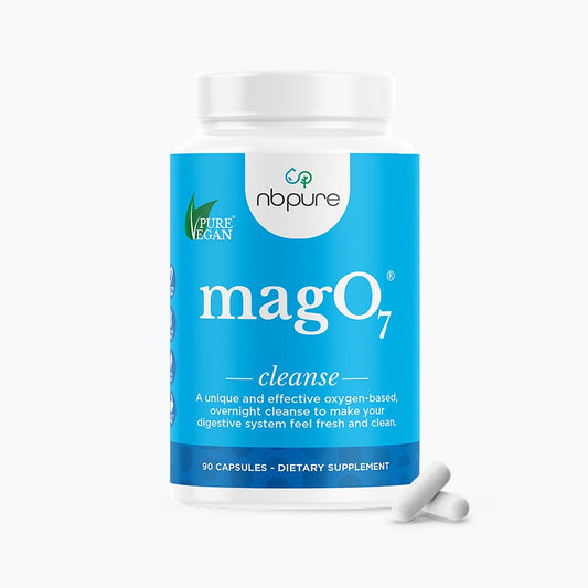Nbpure MagO7 — Relieves Occasional Constipation, Softens Stools, and Alleviates Bloating,180 Capsules